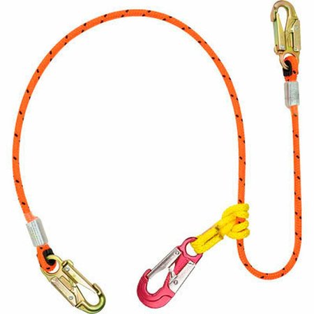 ROPE LOGIC Wirecore 2 in 1 Lanyard 1/2 in. x 10 ft. Hip Prusik w/snaps 29106